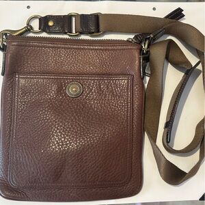 Coach Brown Leather Crossbody Bag